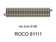 ROCO Rail droit G185 185 mm