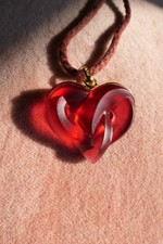 PENDENTIF COEUR EN CRISTAL LALIQUE