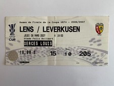 TICKET MATCH COUPE UEFA // RC