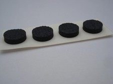 Lot de 20 patins adhesifs noirs - Pied autocollant diametre 13x3mm anti-dérapant