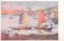 CP ILLUSTREE SIGNEE TONKIN SAMPANS A HONGAY - 39324