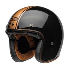 Casque Jet Cafe Racer BELL Custom 500 22.06 Rally Noir Bronze Brillant