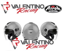 Casque Jet Airoh Helios Concrete Grey Visière Longue Double Mesure XL 60 CM