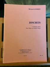 Bernard Andrès Jonchets 12 études pour harpe partition éditions Hamelle
