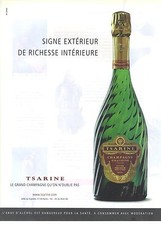 PUBLICITE advertising   2008  Tsarine  champagne