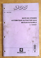 PEUGEOT 306  S 16 ? Guide technique ; MOTEUR XU10 J4R/L3 : boite automatique AL4