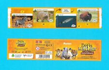 Défis Nature, Les Autocollants AUCHAN Pochette Stickers N° 1, 25 49, 73