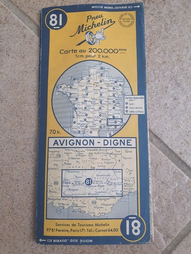 Ancienne carte michelin 81 - ancienne,