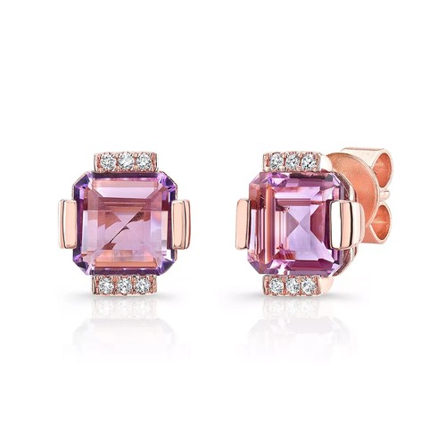 Améthyste boucles oreilles - améthyste,