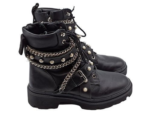 Zara bottes femme noir clous - bottes,