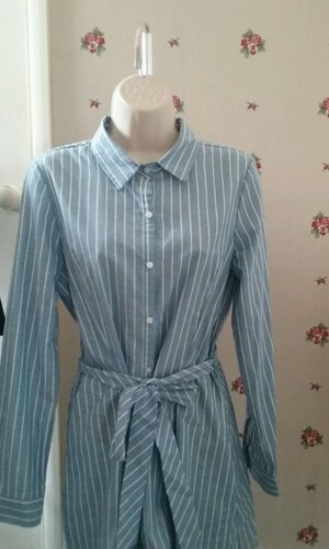 Tunique chemise longue rayée - longue,