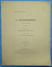 JULIEN-ROUSSEAU RUSSE PARTITION L'ABANDONNÉE PHILIPPE DE SOLLY 1928 LINA FALK