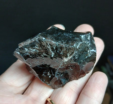 Obsidienne fumée translucide