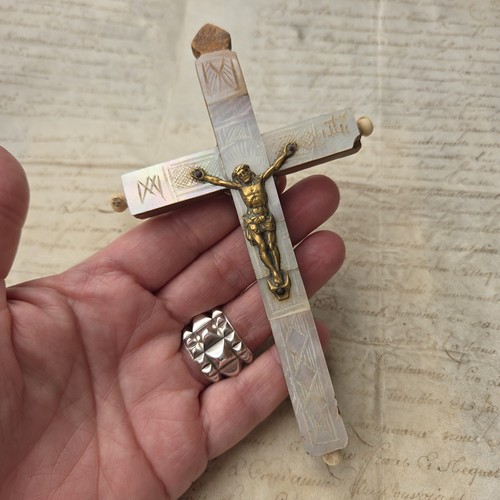 Croix nacre jérusalem - nacre,