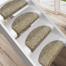 Barcelone Tapis de Marche / pour Escalier D'Escalier en Beige Fabriqué Allemagne