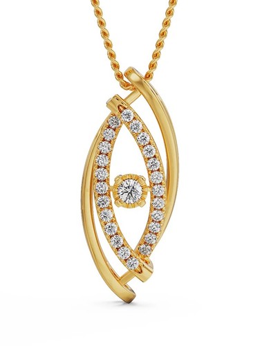 Pendentif diamant naturel - diamant,