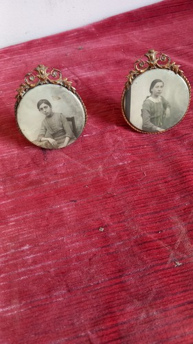 Ancienne paire cadre porte - ancienne,