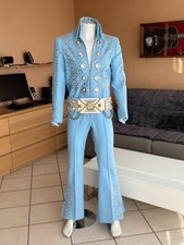 Elvis Jumpsuit Powder Blue Bk ( Suit - Cape - Belt )