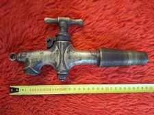 Ancien Gros Robinet Avec Antivol Cadenas  vigneron bronze  tonneau Vin Fut 