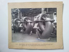 Originale Photo c1927 - TECHNIQUE - 3 Pompes centrifuges - Polder