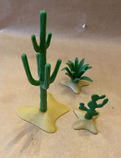 Ancien Playmobil lot 3 Cactus années '90