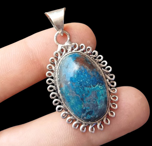Pendentif ancien argent - en,