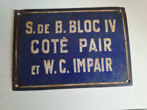 Plaque emaillée propreté - plaque,