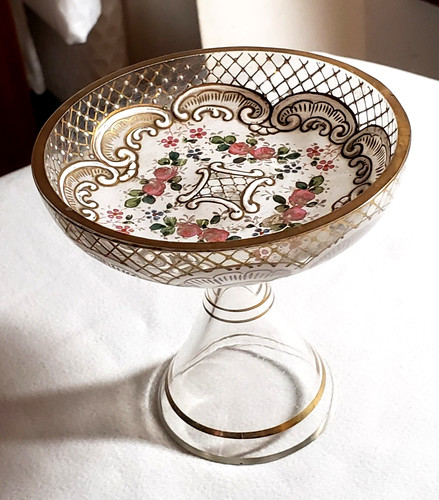 Coupe verre cristal ancien - coupe,