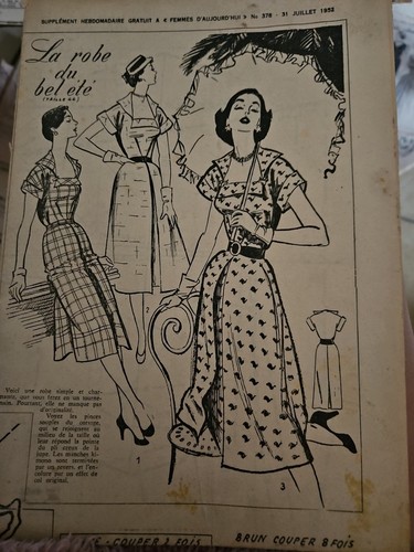 Ancien patron couture femme - ancien,