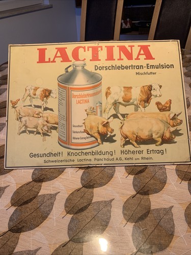Rare grand carton publicitaire - grand,