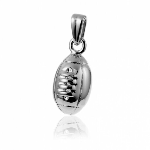 Pendentif ballon rugby - ballon, de