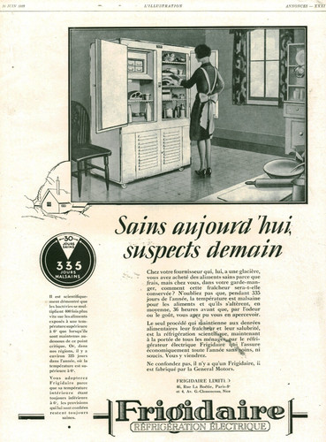 Publicité ancienne frigidaire - publicité,