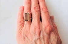 Bague Or jaune 18 Carats Améthyste 