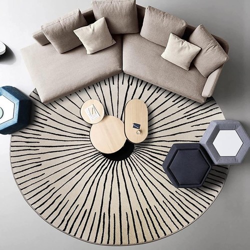 Tapis ronds touffetés - à, la