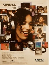 NOKIA N91 vintage phone Print Ad ! " New Telephone "