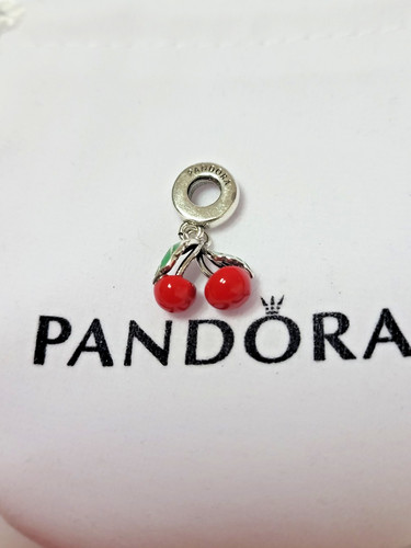 Charm pandora cerise argent - charm,