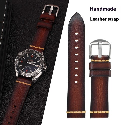 Bracelet montre cuir fait - bracelet,