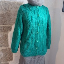 Gilet vintage femme tricoté