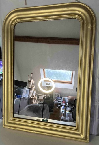Miroir ancien xviiie stuc - ancien,
