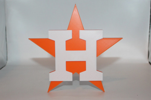 Houston astros printed logo - astros, 3d