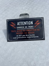 Plaque emaillee ancienne - plaque,