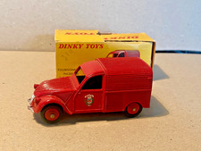 DINKY TOYS FRANCE CITROEN 2CV  FOURGONNETTE INCENDIE REF 25D