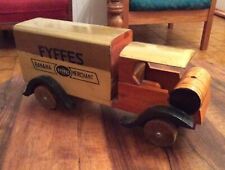 Fyffes Banana Truck WOODEN TOY VINTAGE ANTIQUE French Wood Japanese Advertising