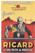 affiche poster ricard pastis