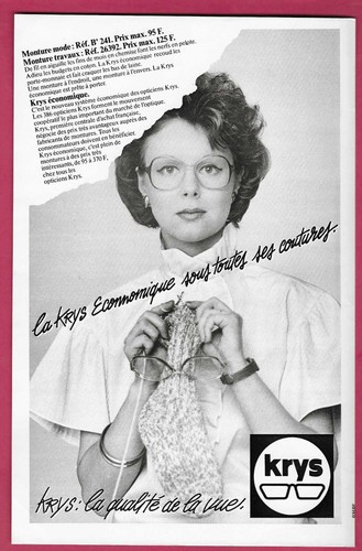 Publicité papier lunettes - -,