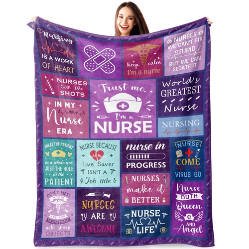 Nurse throw blanket 50x60 inch - throw,