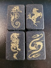 LOT DE 4 BRIQUETS STYLE ZIPPO