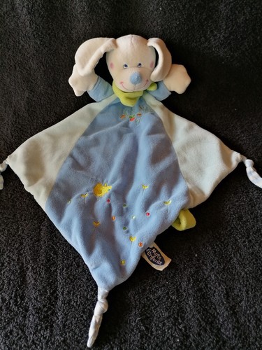Doudou plat chien - , bleu