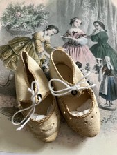 Ancienne Paire de Chaussures de poupée  - Taille 8 - Steiner- Bru - SFBJ