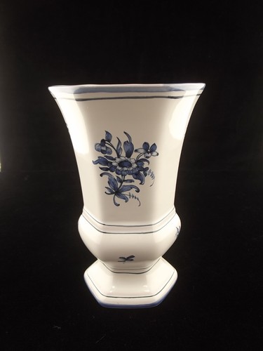 Vase faïence signé - en,